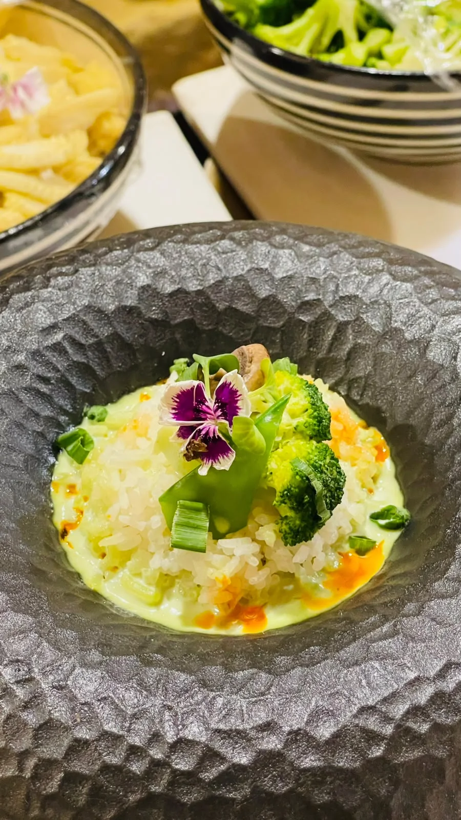 Rice-based plated dish from Chef Nitin’s photo collection